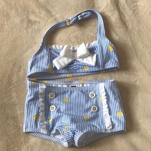 Janie and Jack Lemon 🍋 2-pc. toddler swim suit